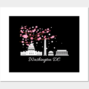 Washington Dc Cherry Blossoms City Monuments Posters and Art